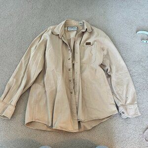 Khaki colored button up